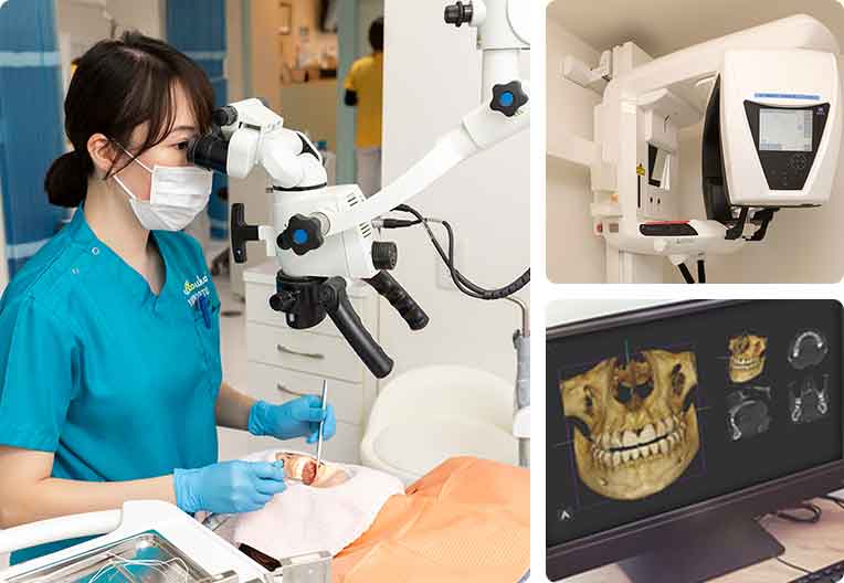 高度・高品質な機器・材料を使用します