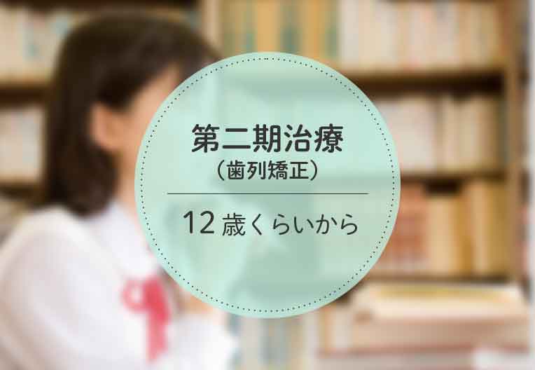 第二期治療(歯列矯正) 12歳くらいから