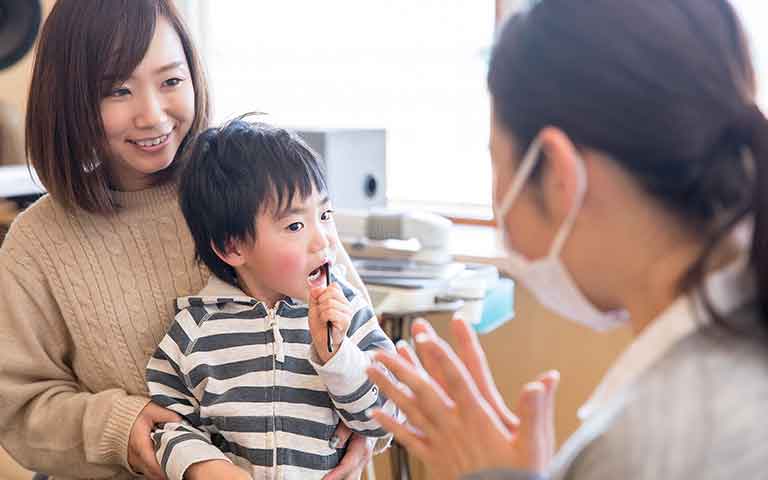 お子さまのペースに合わせた治療